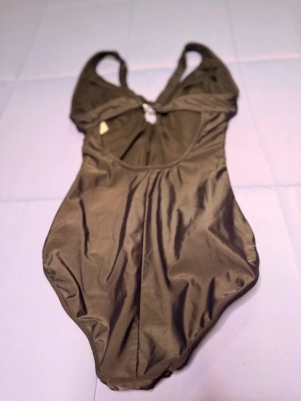 VENUS Black One-Piece Swimsuit with Plunging V-Neck Size 10 - Picture 8 of 10